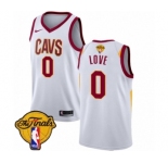 Youth Nike Cleveland Cavaliers #0 Kevin Love Authentic White 2018 NBA Finals Bound NBA Jersey - Association Edition