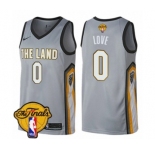 Youth Nike Cleveland Cavaliers #0 Kevin Love Swingman Gray 2018 NBA Finals Bound NBA Jersey - City Edition