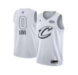 Youth Nike Cleveland Cavaliers #0 Kevin Love White NBA Jordan Swingman 2018 All-Star Game Jersey