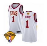 Youth Nike Cleveland Cavaliers #1 Rodney Hood Authentic White 2018 NBA Finals Bound NBA Jersey - Association Edition