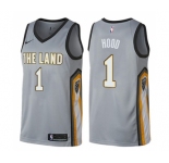 Youth Nike Cleveland Cavaliers #1 Rodney Hood Swingman Gray NBA Jersey - City Edition