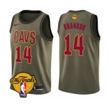 Youth Nike Cleveland Cavaliers #14 Terrell Brandon Swingman Green Salute to Service 2018 NBA Finals Bound NBA Jersey