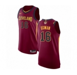 Youth Nike Cleveland Cavaliers #16 Cedi Osman Authentic Maroon 2018 NBA Finals Bound NBA Jersey - Icon Edition