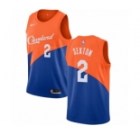 Youth Nike Cleveland Cavaliers #2 Collin Sexton Swingman Blue NBA Jersey - City Edition
