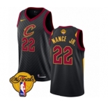 Youth Nike Cleveland Cavaliers #22 Larry Nance Jr. Authentic Black 2018 NBA Finals Bound NBA Jersey Statement Edition