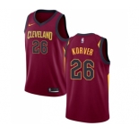 Youth Nike Cleveland Cavaliers #26 Kyle Korver Swingman Maroon Road NBA Jersey - Icon Edition