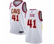 Youth Nike Cleveland Cavaliers #41 Ante Zizic Authentic White NBA Jersey - Association Edition