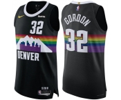 Men's Denver Nuggets #32 Aaron Gordon Black 2025-26 City Edition Stitched Basketball Jersey