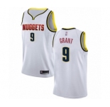 Men's Denver Nuggets #9 Jerami Grant Authentic White Basketball Jersey - Association Edition