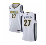 Men's Nike Denver Nuggets #27 Jamal Murray Authentic White NBA Jersey - Association Edition