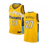 Men's Nike Denver Nuggets #27 Jamal Murray Swingman Gold Alternate NBA Jersey Statement Edition
