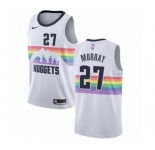 Men's Nike Denver Nuggets #27 Jamal Murray Swingman White NBA Jersey - City Edition