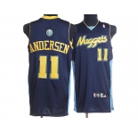 nba denver nuggets #11 andersen dark blue