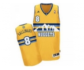 nba denver nuggets #8 gallinari yellow[revolution 30 swingman]