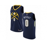 Women Nike Denver Nuggets #0 Emmanuel Mudiay Swingman Navy Blue NBA Jersey - City Edition