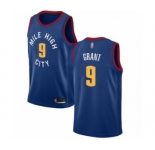 Women's Denver Nuggets #9 Jerami Grant Authentic Blue Alternate Basketball Jersey Statement Edition
