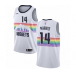 Women's Nike Denver Nuggets #14 Gary Harris Swingman White NBA Jersey - City Edition