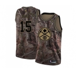 Women's Nike Denver Nuggets #15 Nikola Jokic Swingman Camo Realtree Collection NBA Jersey