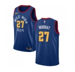 Women's Nike Denver Nuggets #27 Jamal Murray Swingman Light Blue Alternate NBA Jersey Statement Edition
