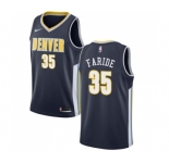 Women's Nike Denver Nuggets #35 Kenneth Faried Swingman Navy Blue Road NBA Jersey - Icon Edition