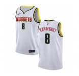 Women's Nike Denver Nuggets #8 Jarred Vanderbilt Authentic White NBA Jersey - Association Edition