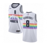 Women's Nike Denver Nuggets #8 Jarred Vanderbilt Swingman White NBA Jersey - City Edition