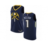 Youth Nike Denver Nuggets #1 Jameer Nelson Swingman Navy Blue NBA Jersey - City Edition