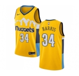 Youth Nike Denver Nuggets #34 Devin Harris Authentic Gold Alternate NBA Jersey Statement Edition