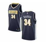 Youth Nike Denver Nuggets #34 Devin Harris Authentic Navy Blue Road NBA Jersey - Icon Edition