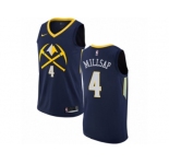 Youth Nike Denver Nuggets #4 Paul Millsap Swingman Navy Blue NBA Jersey - City Edition