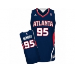 Men's Adidas Atlanta Hawks #95 DeAndre' Bembry Swingman Navy Blue Road NBA Jersey