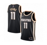 Men's Atlanta Hawks #11 Trae Young Swingman Black Basketball Jersey - 2019-20 City Edition