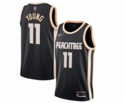 Men's Atlanta Hawks #11 Trae Young Swingman Black Basketball Jersey - 2019-20 City Edition