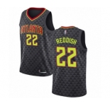 Men's Atlanta Hawks #22 Cam Reddish Authentic Black Basketball Jersey - Icon Edition