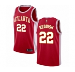 Men's Atlanta Hawks #22 Cam Reddish Authentic Red Basketball Jersey Statement Edition