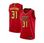 Men's Atlanta Hawks #31 Chandler Parsons Swingman Red Basketball Jersey Statement Edition