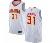 Men's Atlanta Hawks #31 Chandler Parsons Swingman White Basketball Jersey - Association Edition