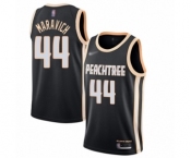 Men's Atlanta Hawks #44 Pete Maravich Authentic Black Basketball Jersey - 2019-20 City Edition