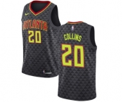 Men's Nike Atlanta Hawks #20 John Collins Authentic Black Road NBA Jersey - Icon Edition