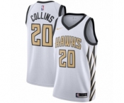 Men's Nike Atlanta Hawks #20 John Collins Authentic White NBA Jersey - City Edition