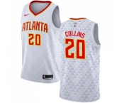 Men's Nike Atlanta Hawks #20 John Collins Swingman White NBA Jersey - Association Edition