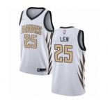 Men's Nike Atlanta Hawks #25 Alex Len Authentic White NBA Jersey - City Edition