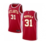 Men's Nike Atlanta Hawks #31 Mike Muscala Authentic Red NBA Jersey Statement Edition