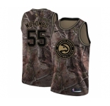 Men's Nike Atlanta Hawks #55 Dikembe Mutombo Swingman Camo Realtree Collection NBA Jersey