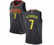 Men's Nike Atlanta Hawks #7 Ersan Ilyasova Swingman Black Road NBA Jersey - Icon Edition