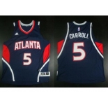 NBA Revolution 30 Atlanta Hawks #5 DeMarre Carroll Blue Stitched Jerseys