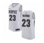 Youth Nike Memphis Grizzlies #23 Ben McLemore Swingman White NBA Jersey - City Edition