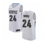Youth Nike Memphis Grizzlies #24 Dillon Brooks Swingman White NBA Jersey - City Edition