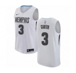 Youth Nike Memphis Grizzlies #3 Jevon Carter Swingman White NBA Jersey - City Edition
