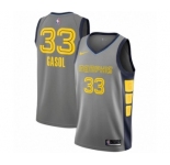 Youth Nike Memphis Grizzlies #33 Marc Gasol Swingman Gray NBA Jersey - City Edition
